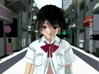 Busty 3D Hentai streetwalker Gets Nailed
