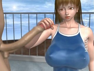 3d hentai fantazyjny kobieta wziąć johnson w przy basenie