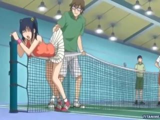 에이 탐욕 한 테니스 연습