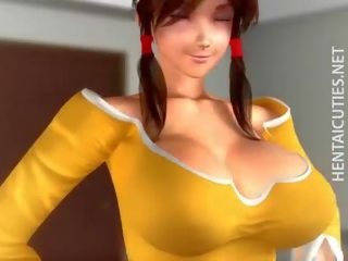 Redhead 3D hentai hoe gives oral sex film