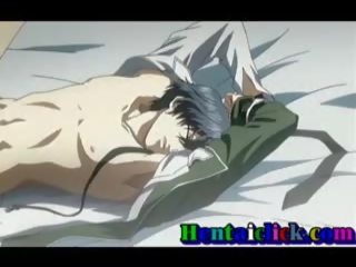 Enticing Hentai Gay Hardcore sex clip And Love In Bed